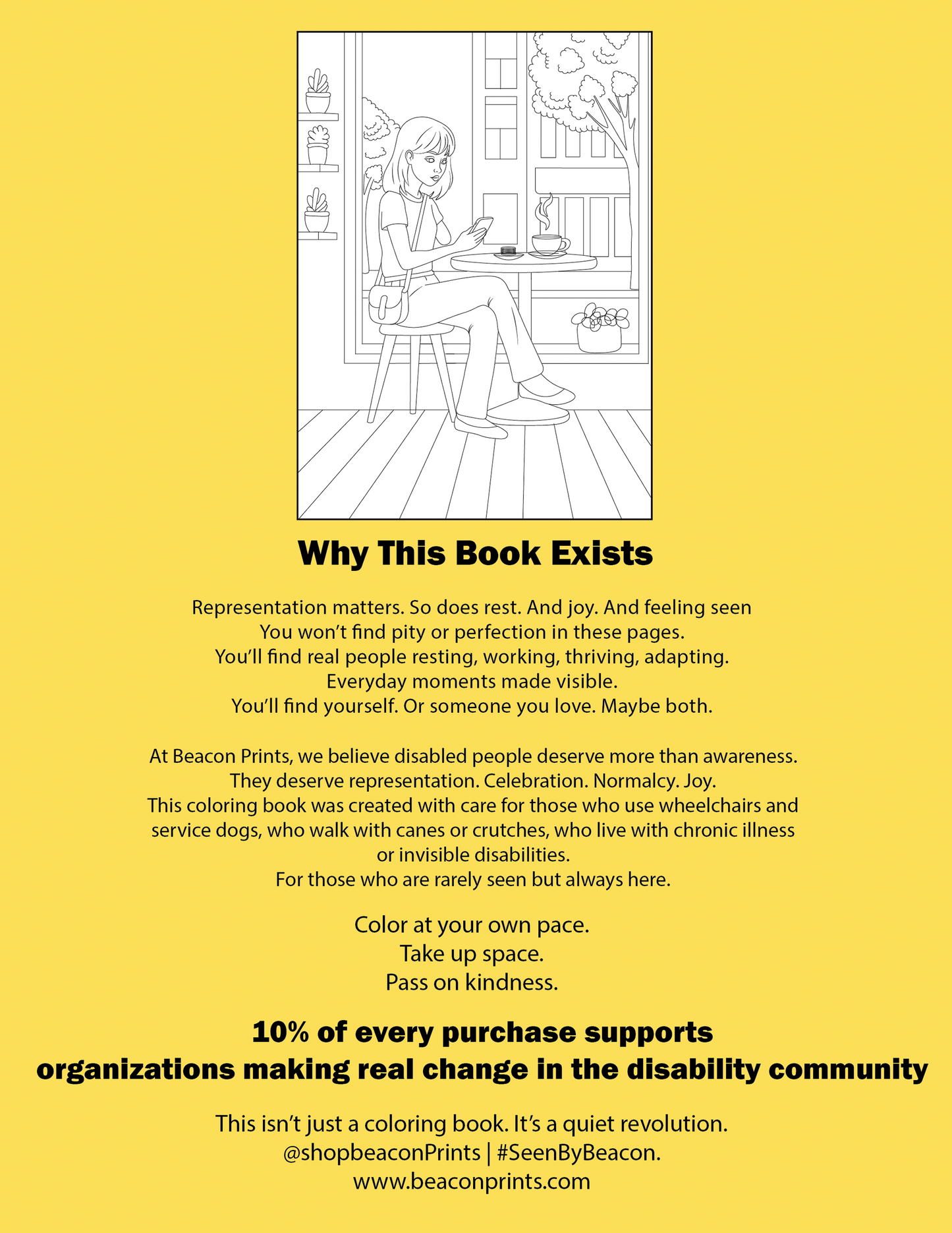 Ordinary Days: A Disability Representation Coloring Book